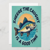 Hooked on Fun Einladung (Vorne/Hinten)