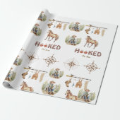 Hooked on Fun Little Fisherman Derby Boy Shower Geschenkpapier (Ungerollt)