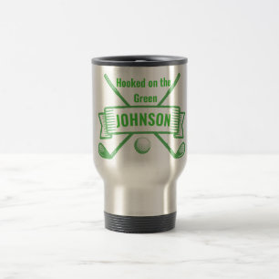 Hooked On Golf Reisebecher - Personalisiertes Gesc