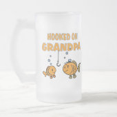 Hooked on Grandpa (Fisch) Mattglas Bierglas (Links)