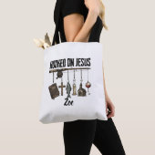 Hooked on Jesus Personalisierte Tragetasche Tasche (Von Nahem)
