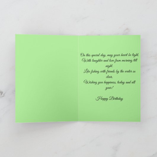 Hooked on Joy Birthday Karte (Innenseite)