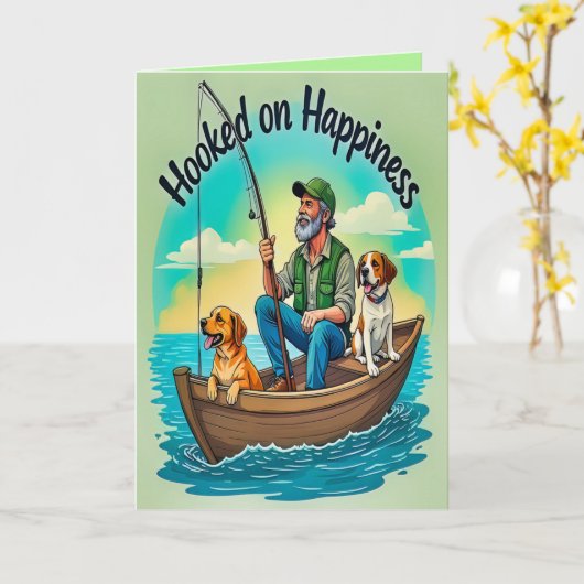 Hooked on Joy Birthday  Karte (Gelbe Blume)