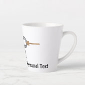 "Hooked On Life" hook illustration, personalize Milchtasse (Rechts)