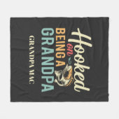 Hooked on Opa Fleecedecke (Vorderseite (Horizontal))