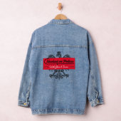 Hooked on Polkas Logo Damen Denim Jacke (Hangar)