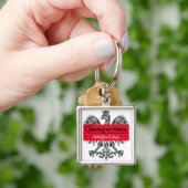Hooked on Polkas Logo Schlüsselanhänger (Hand)