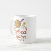 Hooked on Yarn Cute Crochet Lover Design for Craft Kaffeetasse (Vorderseite Links)