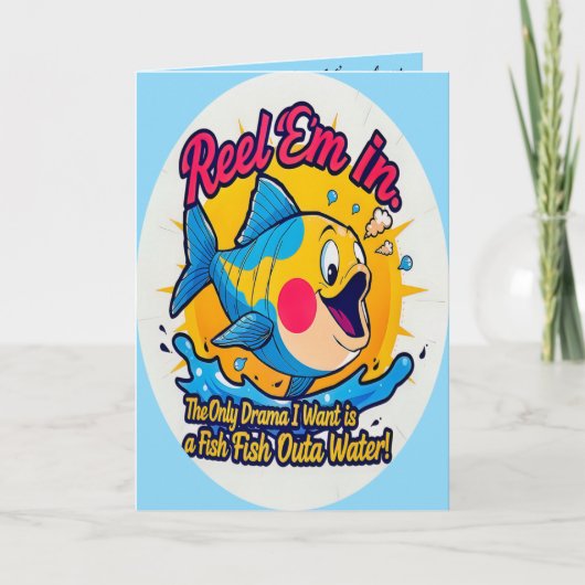 Hooked on You Birthday  Karte (Vorderseite)