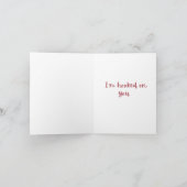 Hooked on You Valentine's Day Card Dankeskarte (Innenseite)