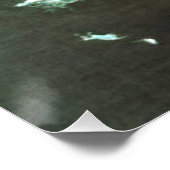 Hooked Rainbow Trout Jumping Poster (Ecke)