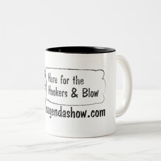 Hookers-und-Schlag Kaffee-Tasse Zweifarbige Tasse (VorderseiteRechts)