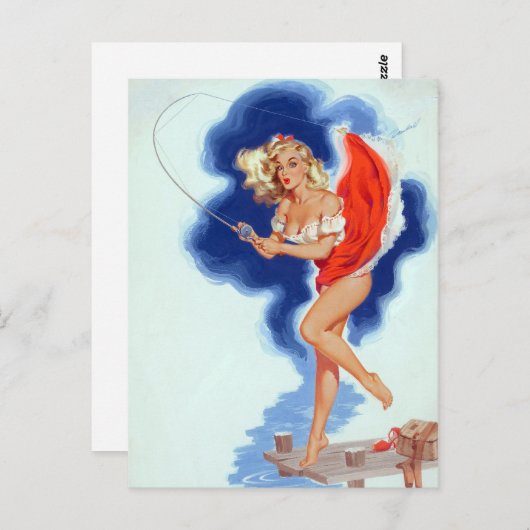 Hookes Button Postkarte (Vorne/Hinten)