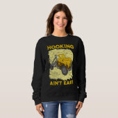 Hooking ain't easy Tow Trucker Husband Tow Truck Sweatshirt (Vorne ganz)