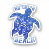 Ho'okipa Beach Hawaii Urlaub Tribal Turtle Aufkleber (Vorderseite)