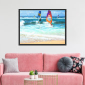 Ho'okipa Beach Windsurfer Leinwanddruck (Insitu (Wohnzimmer))