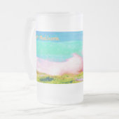 Ho'okipa, das Meer Mattglas Bierglas (Vorderseite Links)