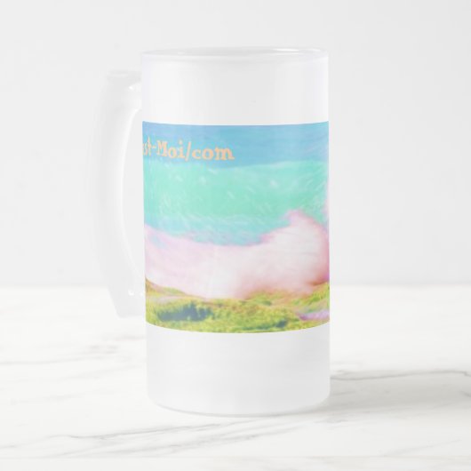 Ho'okipa, das Meer Mattglas Bierglas (Vorderseite Links)