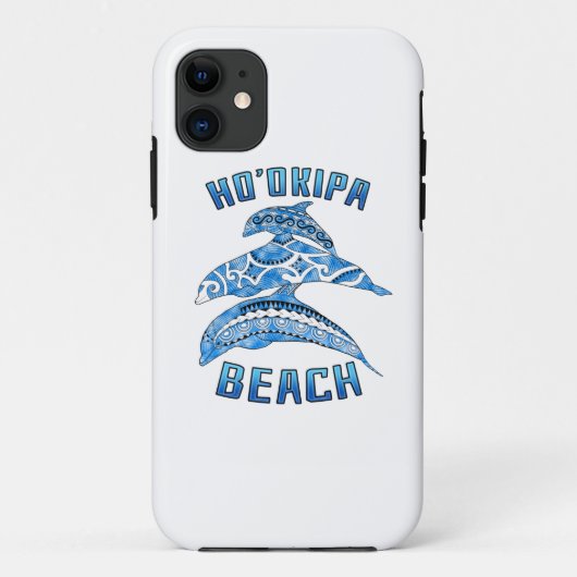 Ho'okipa Hawaii Vacation Tribal Delphine Case-Mate iPhone Hülle (Rückseite)