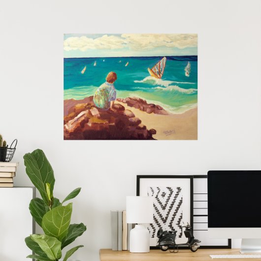 Hookipa Maui Poster (Heimbüro)