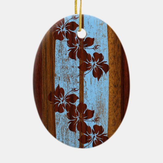 Hookipa Vintag Surfboard Ornament (Hinten)