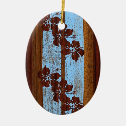 Hookipa Vintage-Surfboard-Schmuck Keramikornament (Vorne)