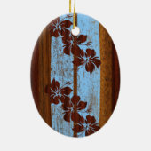 Hookipa Vintage-Surfboard-Schmuck Keramikornament (Hinten)