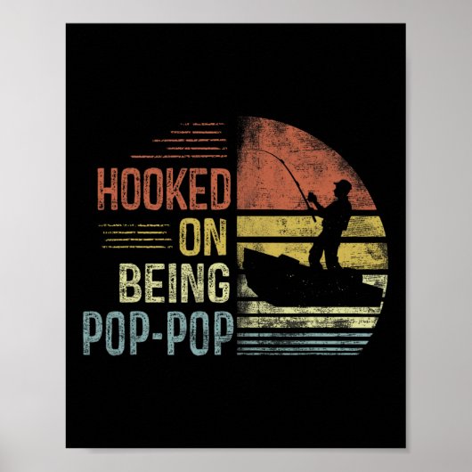 Hookokon auf der Pop-Pop Fischerei Geschenke Pop-P Poster (Vorne)