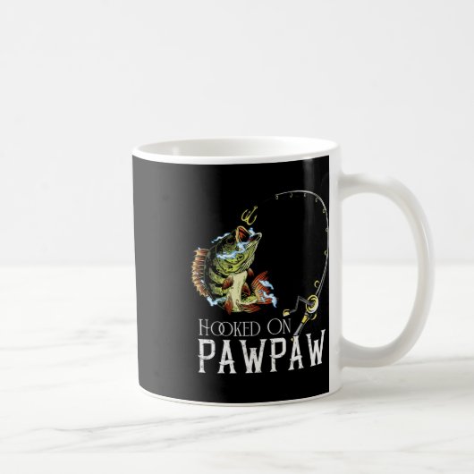 Hookon auf Pawpaw Funny Fishing Kaffeetasse (Rechts)