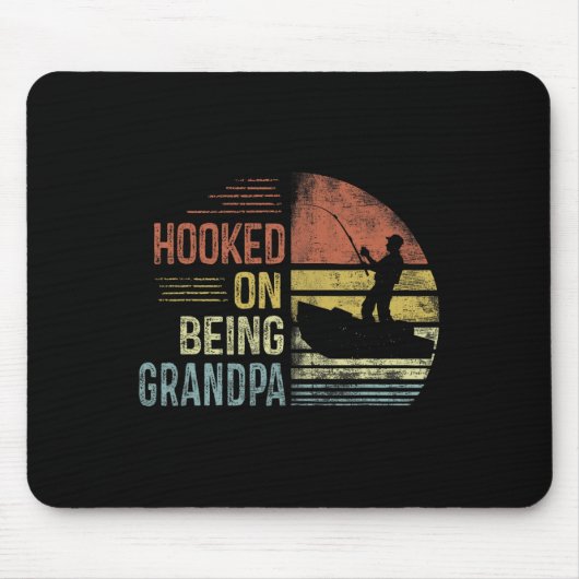 Hookon über die Großvater Fisch Geschenke Großvate Mousepad (Vorne)