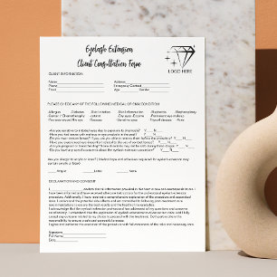 HookUp Allergy Patch Test Eyelash Extension Logo Briefbogen