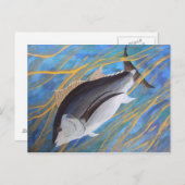 Hooky spielen postkarte (Vorne/Hinten)