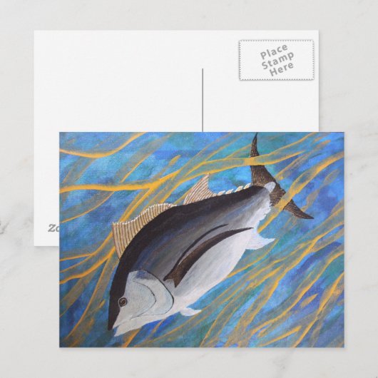 Hooky spielen postkarte (Vorne/Hinten)