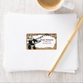 Hoola Hooping Panda, Labels Adressaufkleber (Insitu)