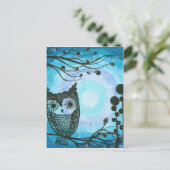 Hoolandia (c) 2013 - Kontrast Owl 02 Postkarte (Stehend Vorderseite)