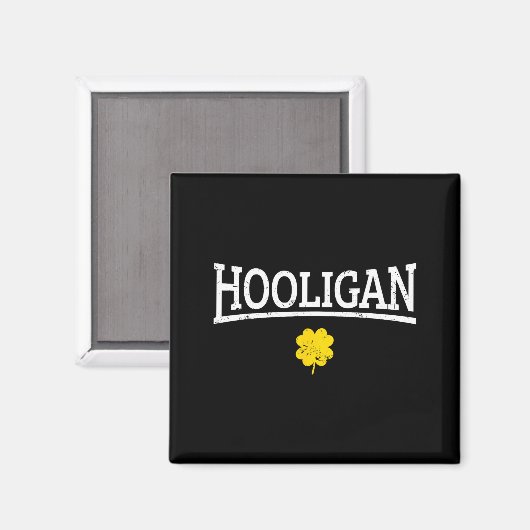 Hooligan Irish St. Patricks Day Magnet (Vorderseite/Rückseite)