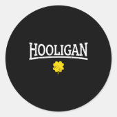 Hooligan Irish St. Patricks Day  Runder Aufkleber (Vorderseite)