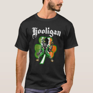 Hooligan Leprechaun Kleeblatt St Patricks Day Iris T-Shirt