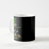 Hooligan Skull Funny Iri-shirt Kaffeetasse (Vorderseite Links)