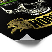 Hooligan Skull Funny Iri-shirt  Poster (Ecke)