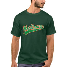 Hooligans Baseball Script Irish Kleeblatt Tricolor