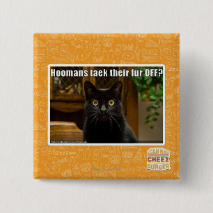 Hoomans Taek dort Pelz WEG? Button