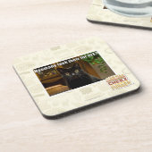 Hoomans Taek dort Pelz WEG? Getränkeuntersetzer (Linke Seite)