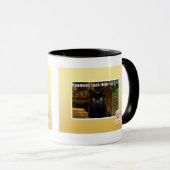 Hoomans Taek dort Pelz WEG? Tasse (VorderseiteRechts)