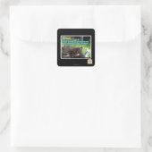Hoomanz Quadratischer Aufkleber (Tasche)