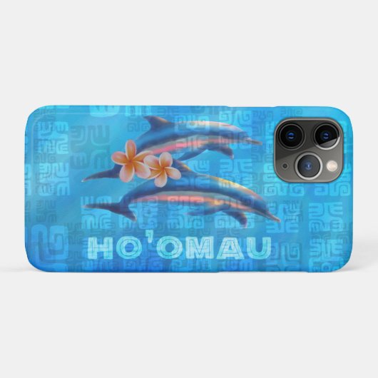 HO'OMAU Hawaiian Delphine Primitive Collage Case-Mate iPhone Hülle (Rückseite (Horizontal))