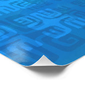 HO'OMAU Hawaiian Delphine Primitive Collage Poster (Ecke)