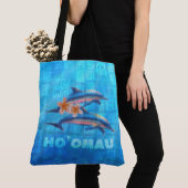 HO'OMAU Hawaiian Delphine Primitive Collage Tasche (Von Nahem)