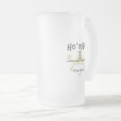 Ho'Omau Tiki Mattglas Bierglas (VorderseiteRechts)