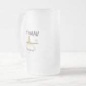 Ho'Omau Tiki Mattglas Bierglas (Vorderseite Links)